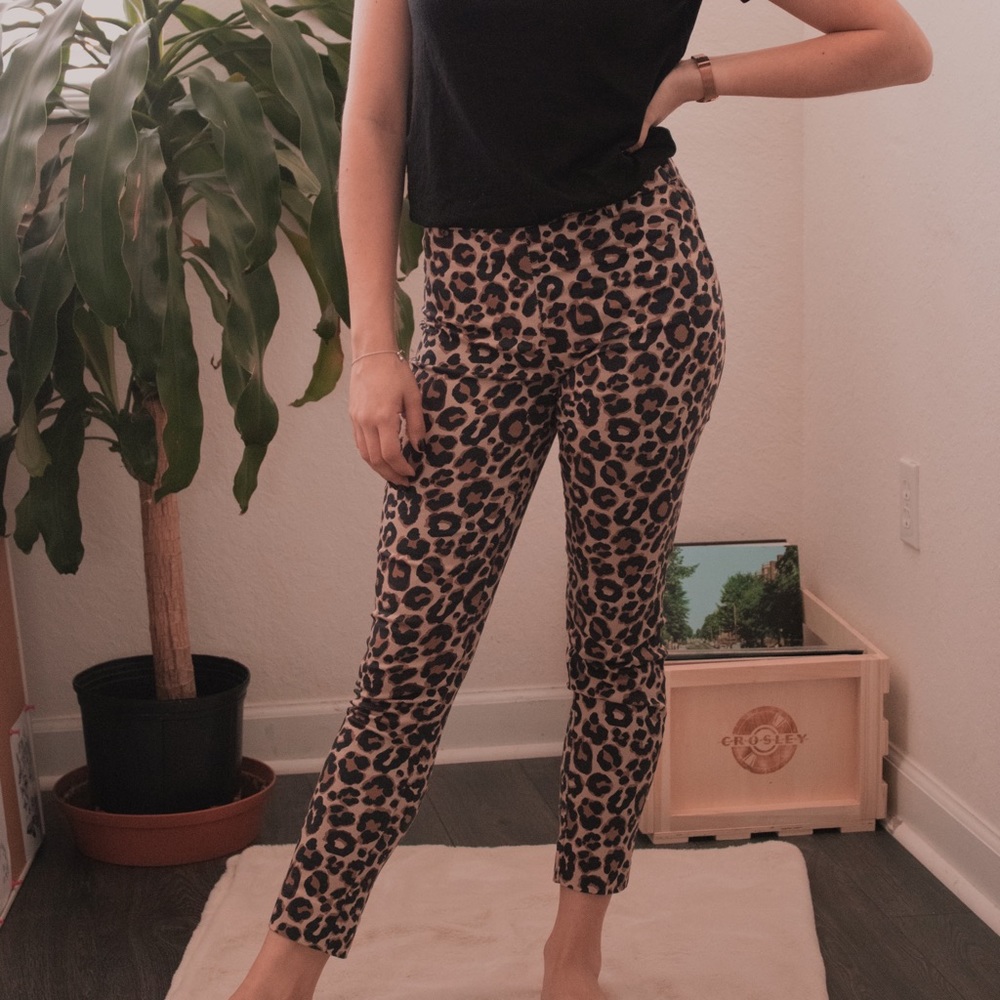 Cheetah Print Dress Pants